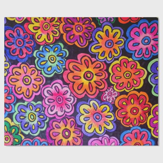 包装紙 – 花01 (フラット)