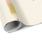 包装紙（鉛筆を使った鉛筆模様） ラッピングペーパー (ロールコーナー)