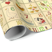 包装紙、30" x 6'の12日のクリスマス ラッピングペーパー (ロールコーナー)