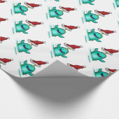 包装紙、Norwhalサンタの帽子 ラッピングペーパー (角)