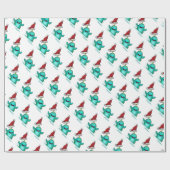 包装紙、Norwhalサンタの帽子 ラッピングペーパー (フラット)