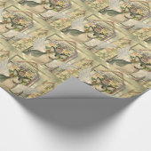 包装紙| Sphynx猫の天使のゴシック様式教会 ラッピングペーパー (角)