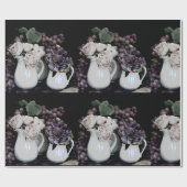 包装紙Rl 6'投手、葡萄と花 ラッピングペーパー (フラット)