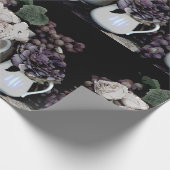 包装紙Rl 6'投手、葡萄と花 ラッピングペーパー (角)