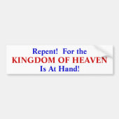 匍匐性! 天国のために手もとがあります バンパーステッカー (正面)