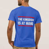 匍匐性! 王国は手もと-前部および背部です Tシャツ (裏面)