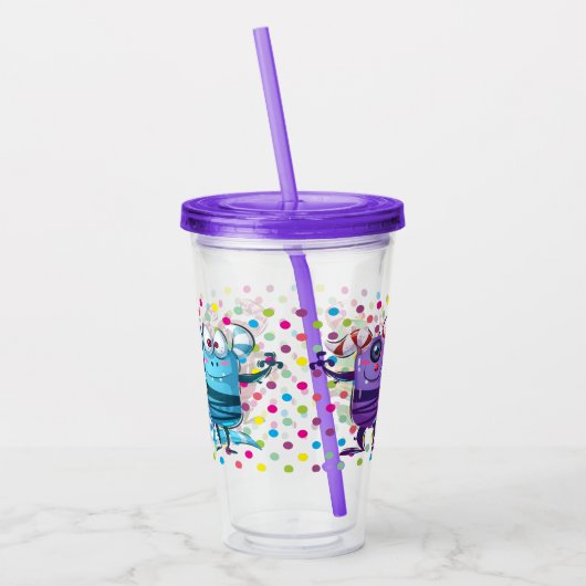 化けおもしろい物のキャラクター アクリルタンブラー (左)