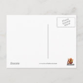 化けフランスの物の漫画はがきを炒める ポストカード (裏面)