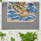 化け日本の物すし好き キッチンタオル (折り畳み)