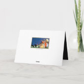 化け物のハロウィンヴィンテージ魔女アド文字 カード (裏面)