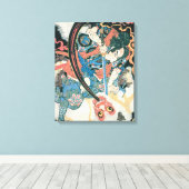 化け物を殺す老絵画侍 キャンバスプリント (インサイチュ (ウッドフロア))