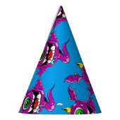 化け物を食べる紫のかわいい人 パーティーハット (左)