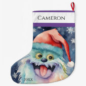 化カラフル物 ラージクリスマスストッキング (裏面)