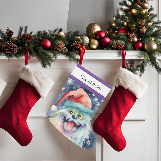 化カラフル物 ラージクリスマスストッキング