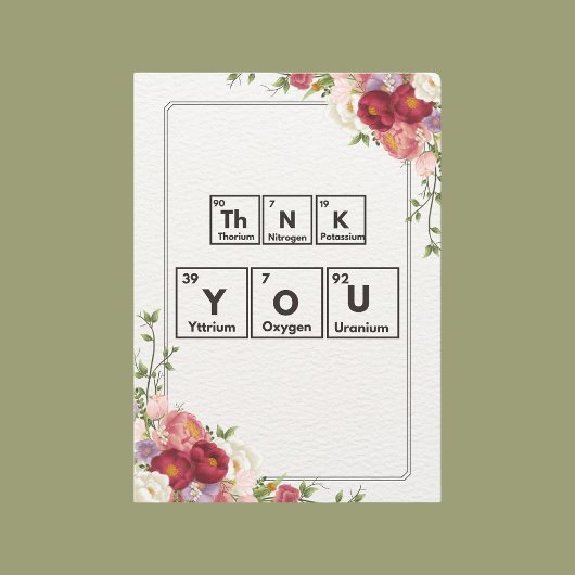 化学ありがとうございます サンキューカード