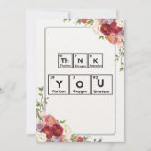 化学ありがとう サンキューカード (正面)