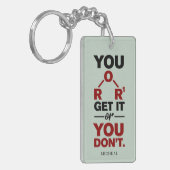 化学おたくあなたはそれを得おもしろいる科学Gag キーホルダー (正面左)