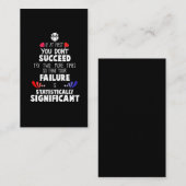 化学おたく科学の失敗と成功 名刺 (正面/裏面)