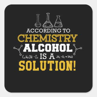 化学おもしろいアルコールによる科学は スクエアシール
