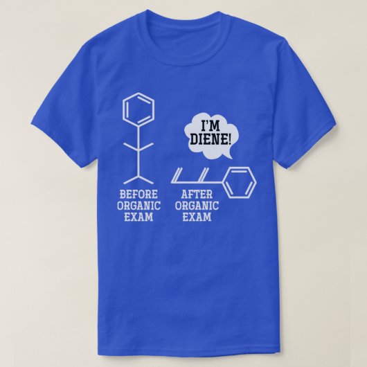 化学おもしろいオーガニック Tシャツ (デザイン正面)