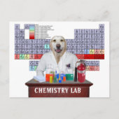 化学おもしろい先生はがき（ラボ付き） ポストカード (正面)