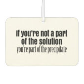 化学おもしろい先生引用文 カーエアーフレッシュナー (正面)