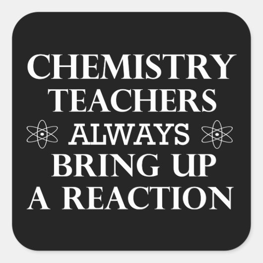 化学おもしろい先生引用文 スクエアシール (正面)
