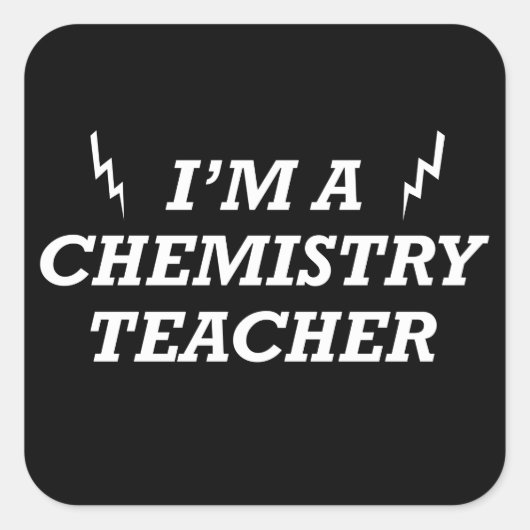 化学おもしろい先生引用文 スクエアシール (正面)