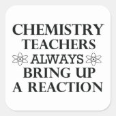 化学おもしろい先生引用文 スクエアシール (正面)