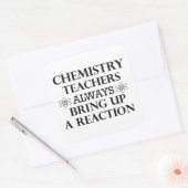 化学おもしろい先生引用文 スクエアシール (封筒)