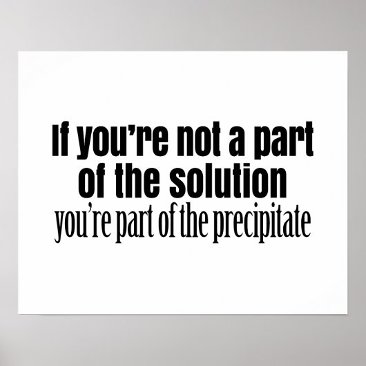 化学おもしろい先生引用文 ポスター (正面)