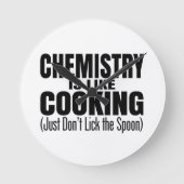 化学おもしろい先生引用文 ラウンド壁時計 (正面)