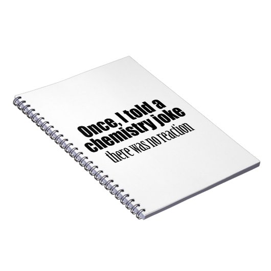 化学おもしろい先生引用文 – 反応なし ノートブック (右側)