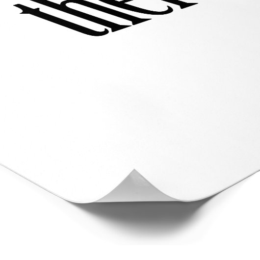 化学おもしろい先生引用文 – 反応なし ポスター (角)