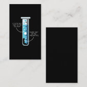 化学おもしろい冗談科学者化学者試験管 名刺 (正面/裏面)