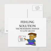 化学おもしろい冗談 ポストカード (正面/裏面)