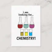 化学おもしろい化学を探している 名刺 (正面)