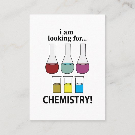 化学おもしろい化学を探している 名刺 (正面)