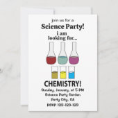 化学おもしろい化学を探している 招待状 (正面)
