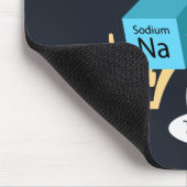 化学おもしろい周期表プン名前をカスタムする マウスパッド (コーナー)