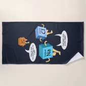 化学おもしろい周期表科学 ビーチタオル (正面)