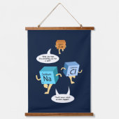 化学おもしろい周期表要素Gag 吊り下げ型タペストリー (正面)