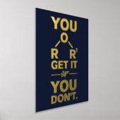 化学おもしろい学GAG科学研究科先生金ゴールド 箔ポスター (レイダウン)