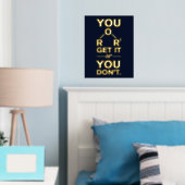 化学おもしろい学GAG科学研究科先生金ゴールド 箔ポスター (インサイチュ (寝室))