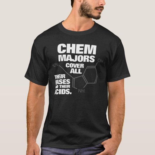 化学おもしろい専攻は拠点をカバー… Tシャツ (正面)