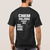 化学おもしろい専攻は拠点をカバー… Tシャツ (裏面)