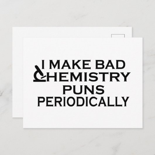 化学おもしろい引用文 シーズンポストカード (正面/裏面)