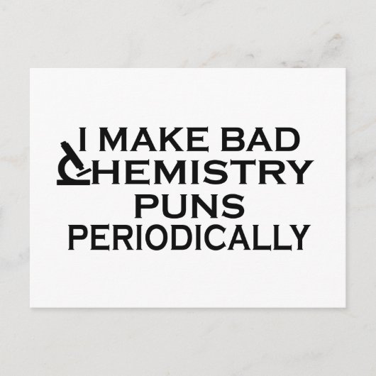 化学おもしろい引用文 シーズンポストカード (正面)