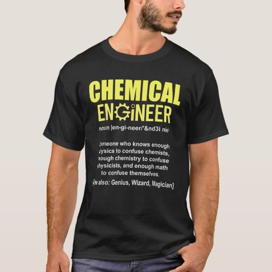 化学おもしろい技術者定義エンジニアリングNou Tシャツ (正面)