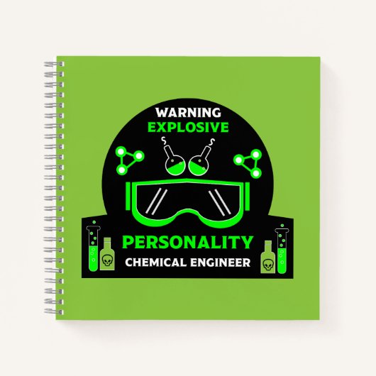 化学おもしろい技術者贈与 ノートブック (正面)